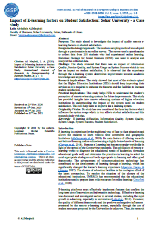 Volume 2 Issue 1 pages 1-9